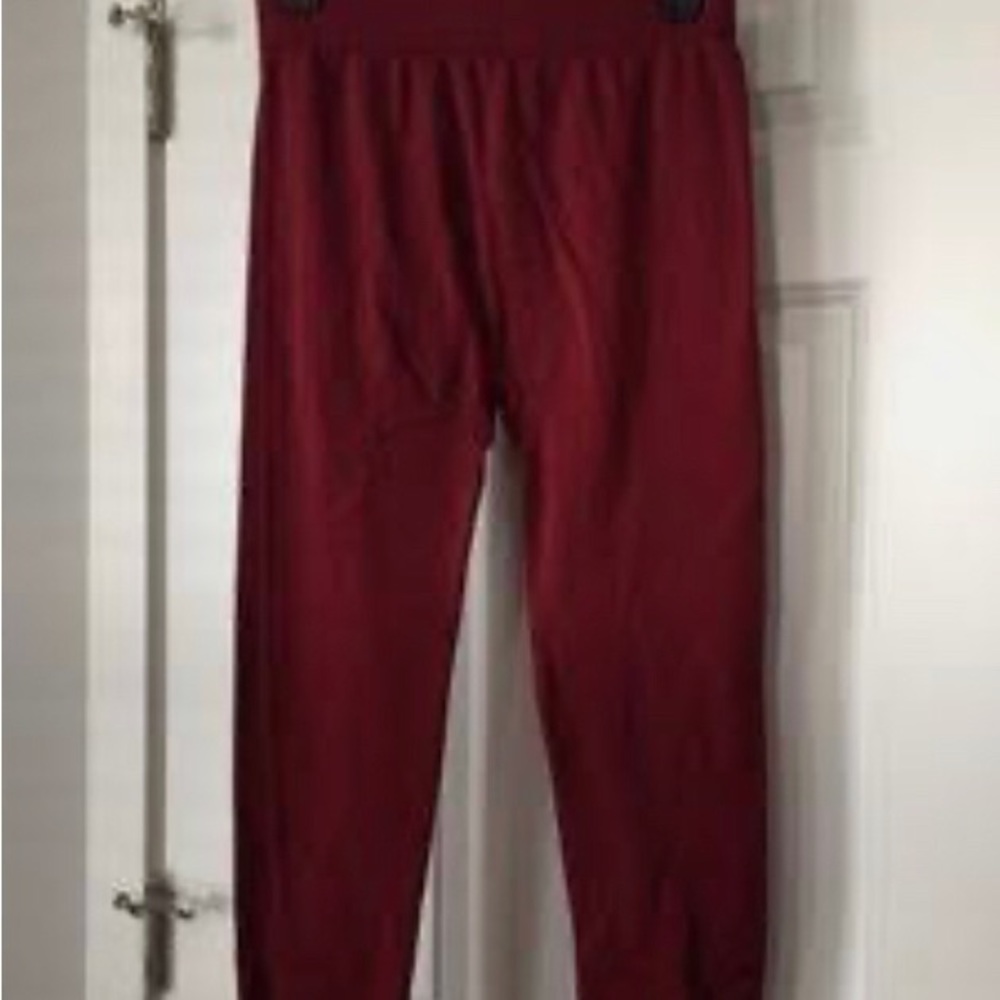 Red leggings size large